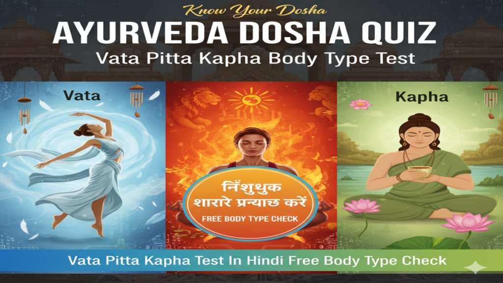 Vata Pitta Kapha Test In Hindi Free Body Type Check