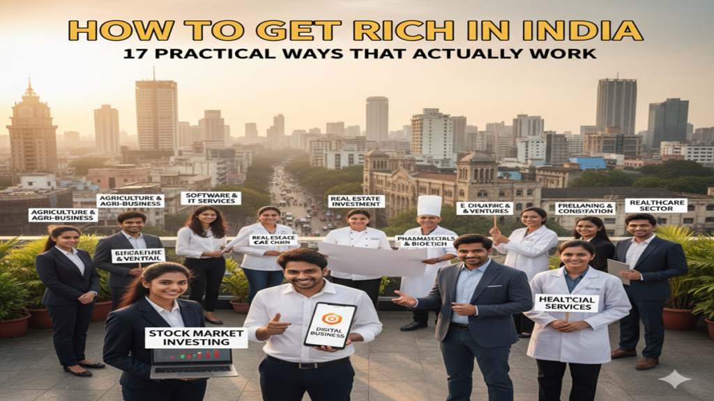How To Get Rich In India: भारत में अमीर बनने के 5 अचूक तरीके; आज ही से शुरू करें ये निवेश। 1 How To Get Rich In India: 17 Practical Ways That Actually Work