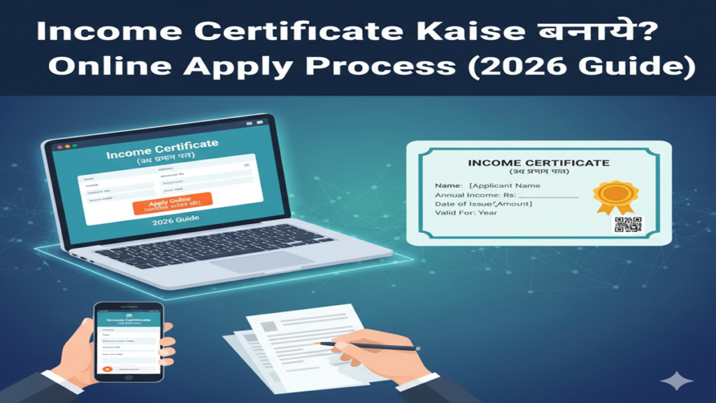 Income Certificate Kaise Banaye Online Apply Process (2026 Guide)