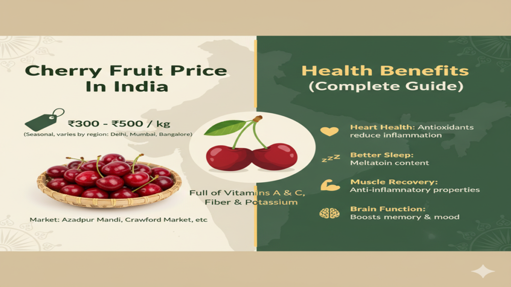 Cherry Benefits: रोज चेरी खाण्याचे 'हे' ५ फायदे वाचून थक्क व्हाल; आरोग्यासाठी आहे वरदान! 1 Cherry Fruit Price In India + Health Benefits (Complete Guide)