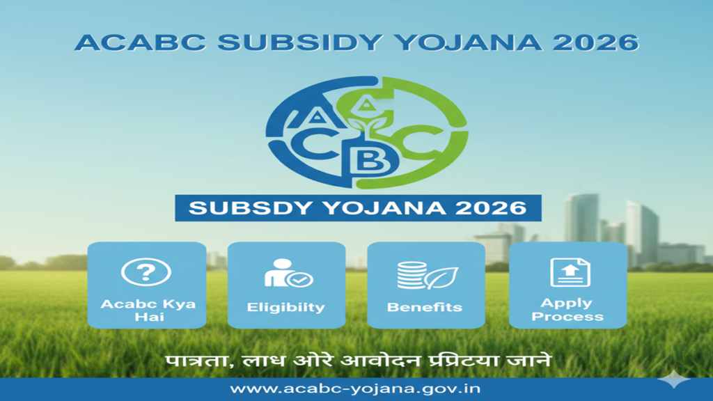 Acabc Subsidy Yojana 2026: Acabc Kya Hai, Eligibility, Benefits & Apply Process