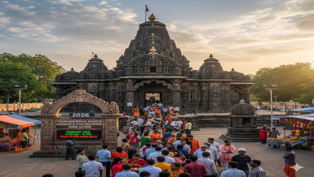 Trimbakeshwar Mandir Darshan Time History & Puja Booking 2026 Guide 1 Trimbakeshwar Mandir Darshan Time History & Puja Booking (2026 Guide)
