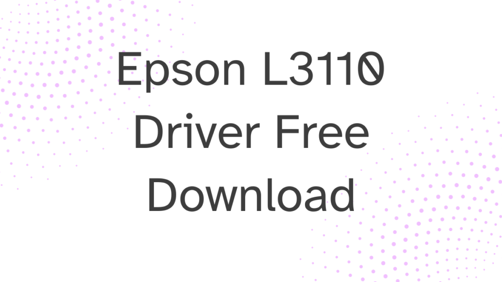 Epson L380 Driver