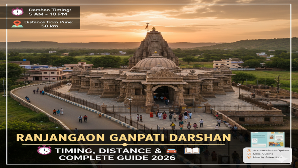 Ranjangaon Ganpati Darshan Timing Distance & Complete Guide 2026