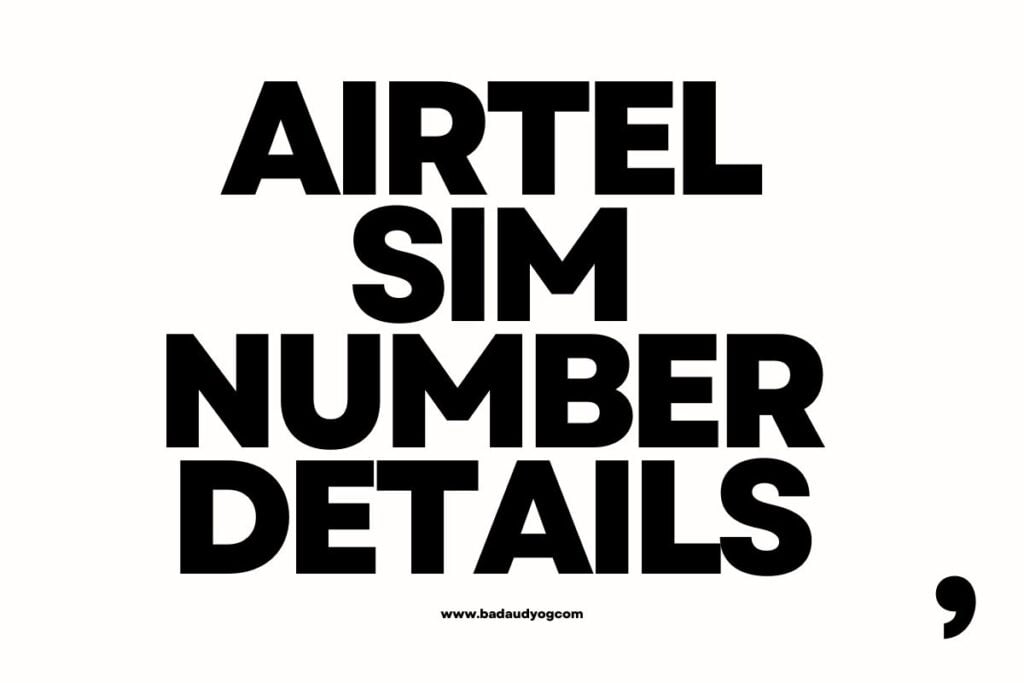 Airtel Sim Number Details