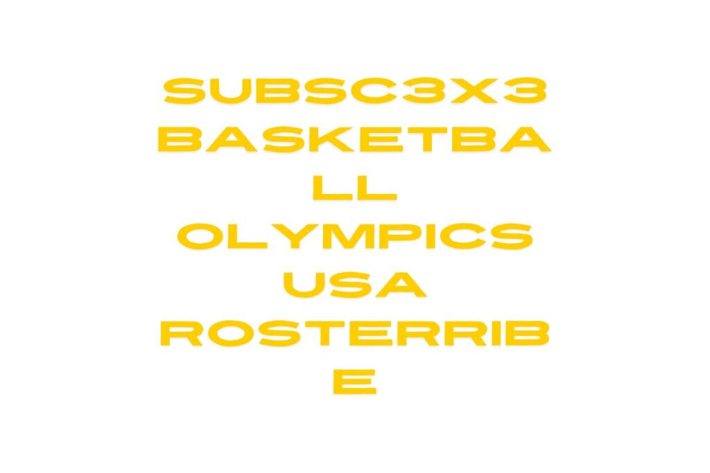 3x3 Basketball Olympics USA Roster
