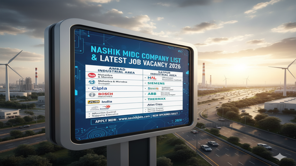 Nashik Midc Company List & Latest Job Vacancy 2026 Ambad & Satpur