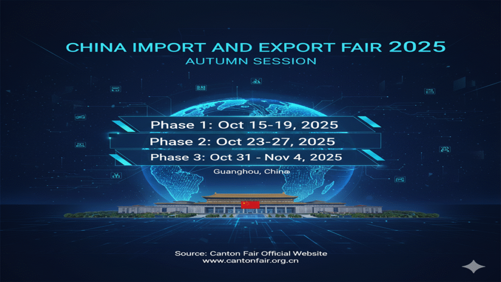 China Import And Export Fair 2025 Autumn Session Dates