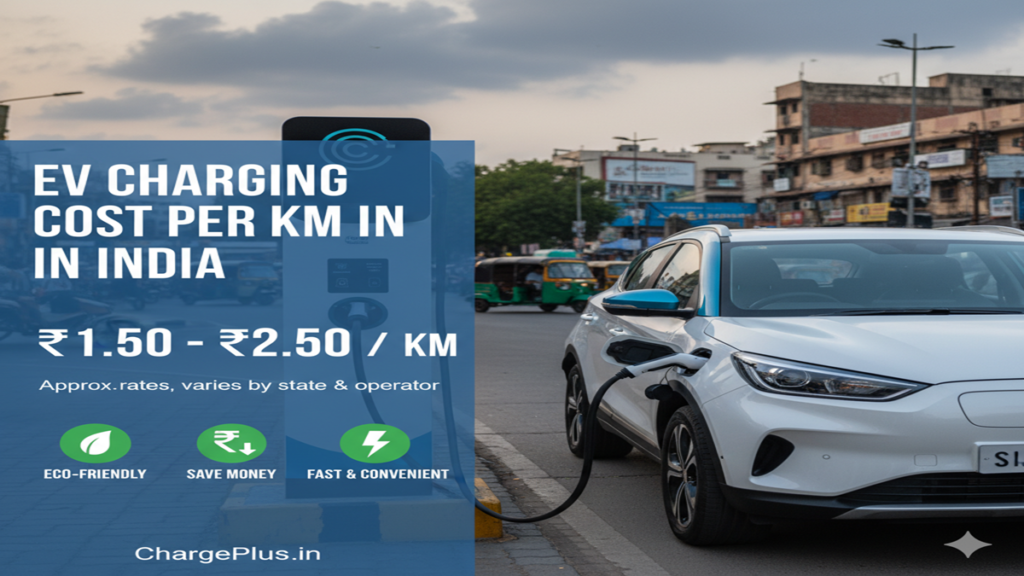Ev Charging Cost Per km in India