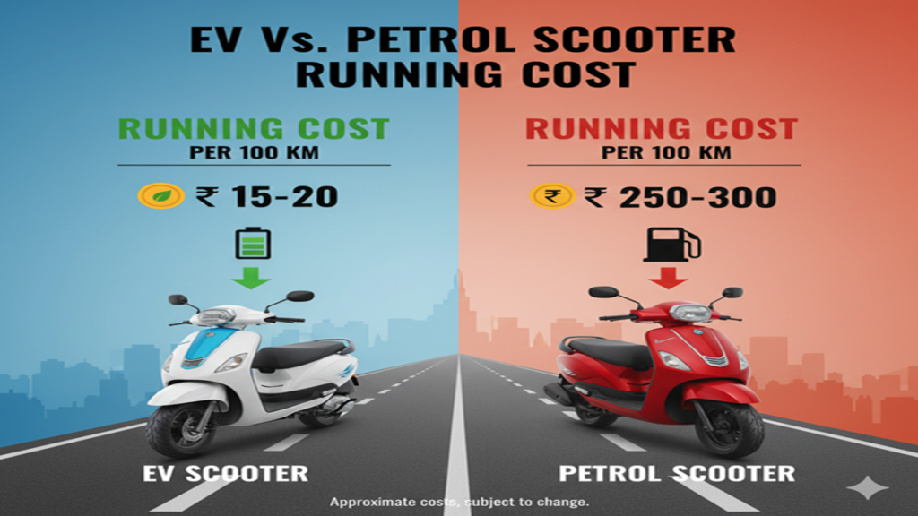 Ev Vs Petrol Scooter Running Cost
