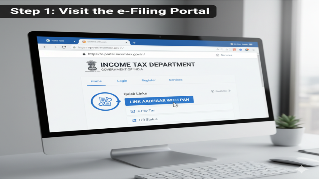 How To Link Aadhaar With PAN online step by step