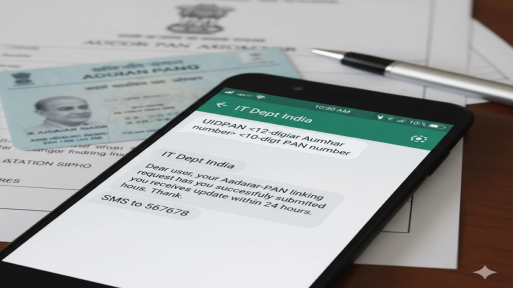 Sms Method To Link Aadhaar And Pan Card India