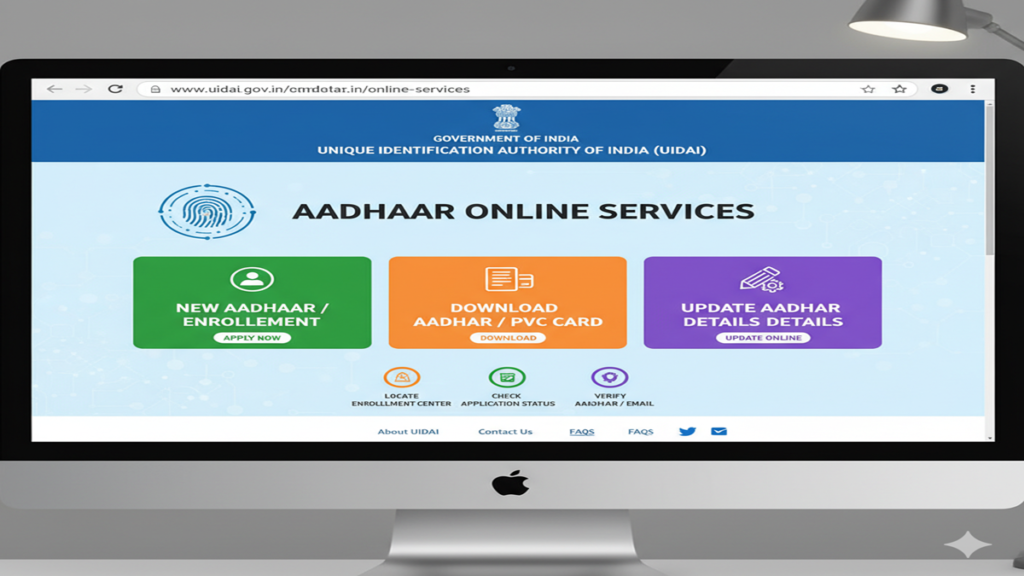 Aadhar Card Online Application Official Website