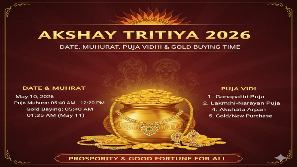 Akshay Tritiya 2026: Date, Muhurat, Puja Vidhi & Gold Buying Time