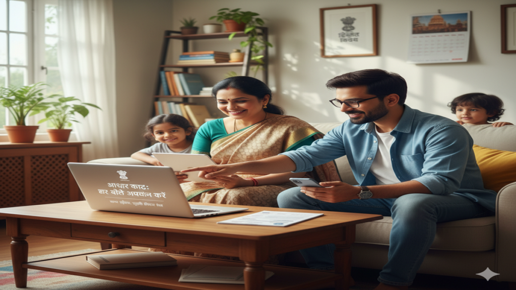 Ghar Baithe Aadhar Card Kaise Banaye