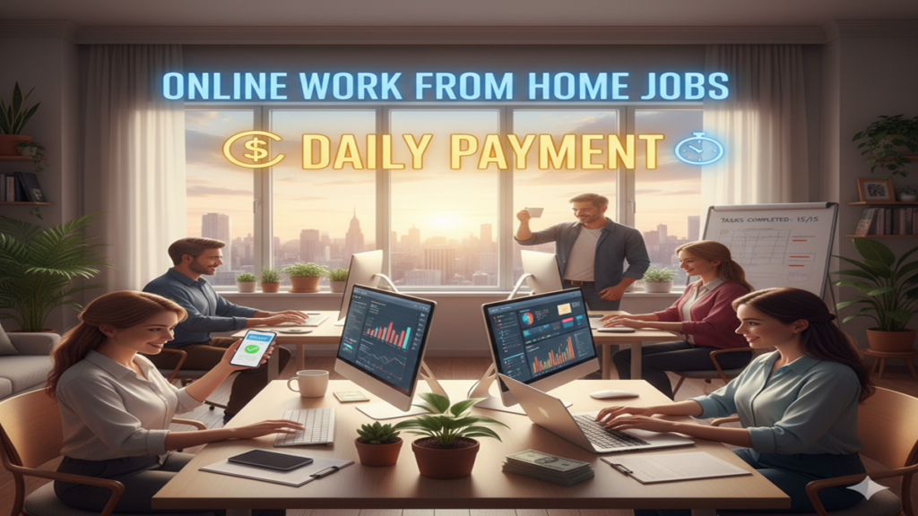 Online Work From Home Jobs Daily Payment