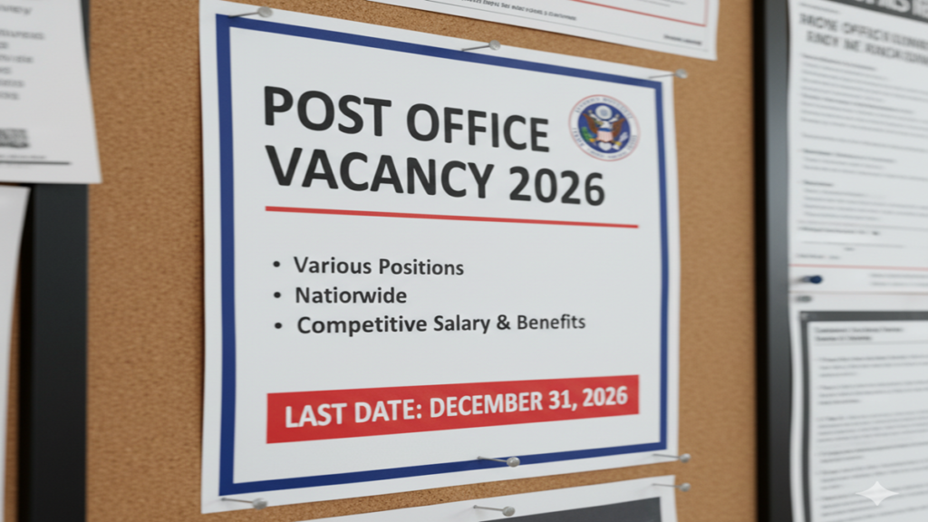 Post Office Vacancy 2026 Last Date