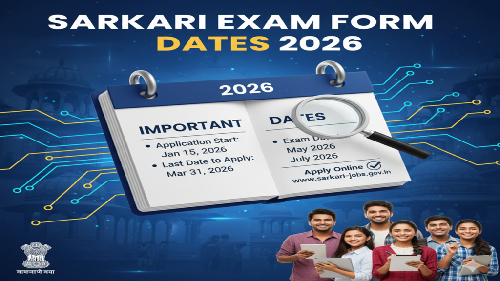 Sarkari Exam Form Date 2026