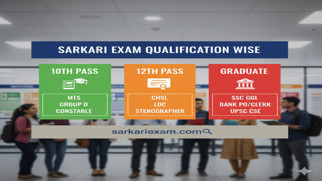 Sarkari Exam Qualification Wise