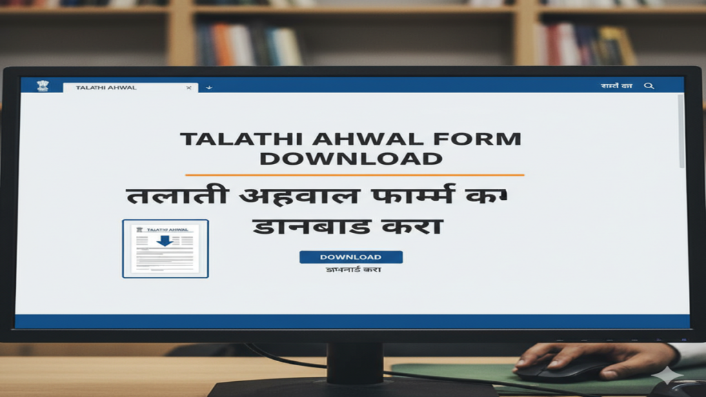 Talathi Ahwal Form Download Marathi