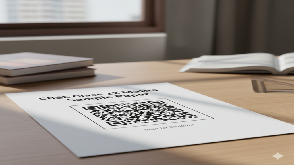 cbse class 12 maths paper qr code