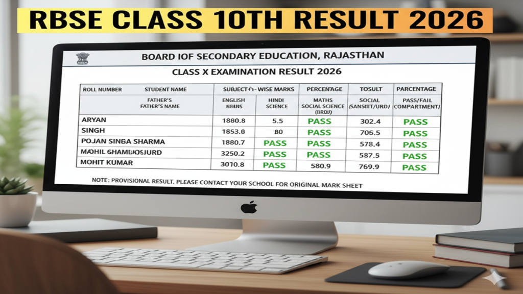 class 10th rbse result 2026