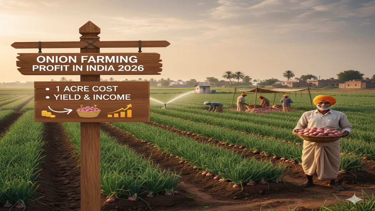 Onion Farming Profit In India 2026 1 Acre Cost, Yield & Income (Hindi)