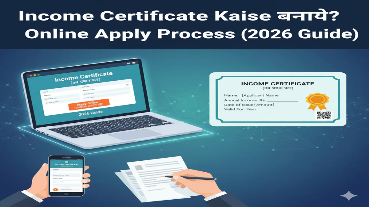 Income Certificate Kaise Banaye Online Apply Process (2026 Guide)