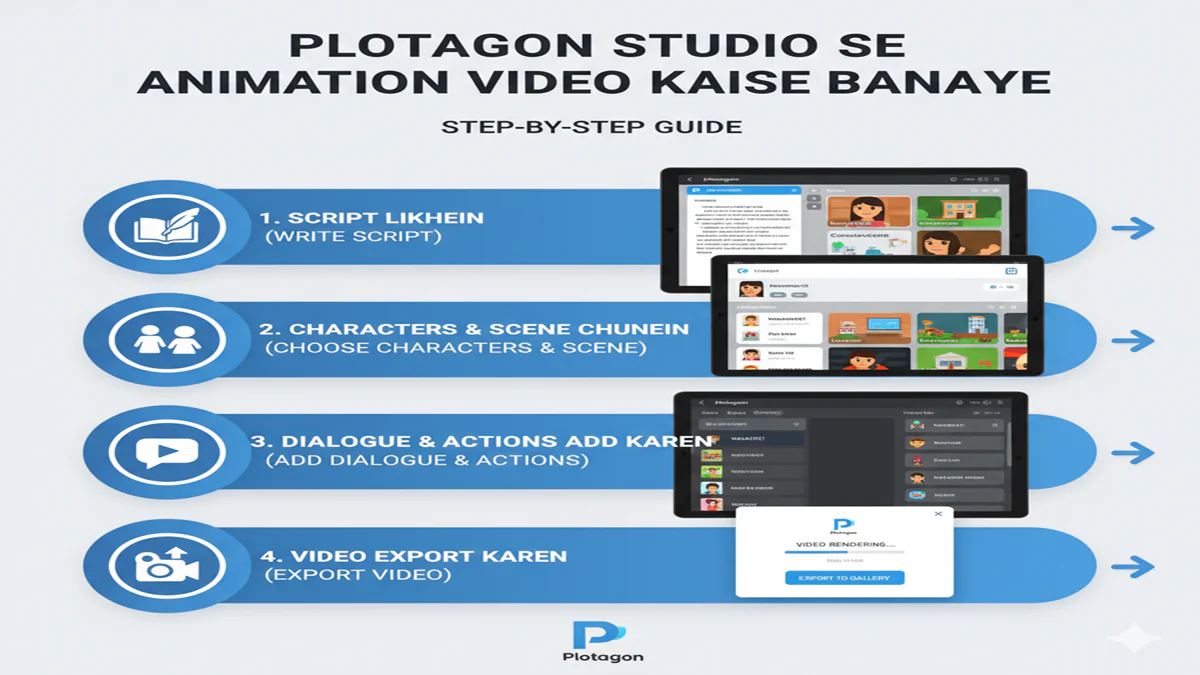 Plotagon Studio Se Animation Video Kaise Banaye Step-By-Step