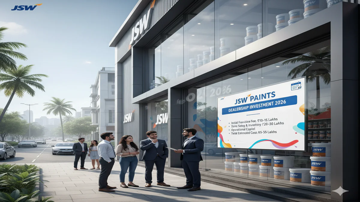 JSW Paints dealership cost 2026