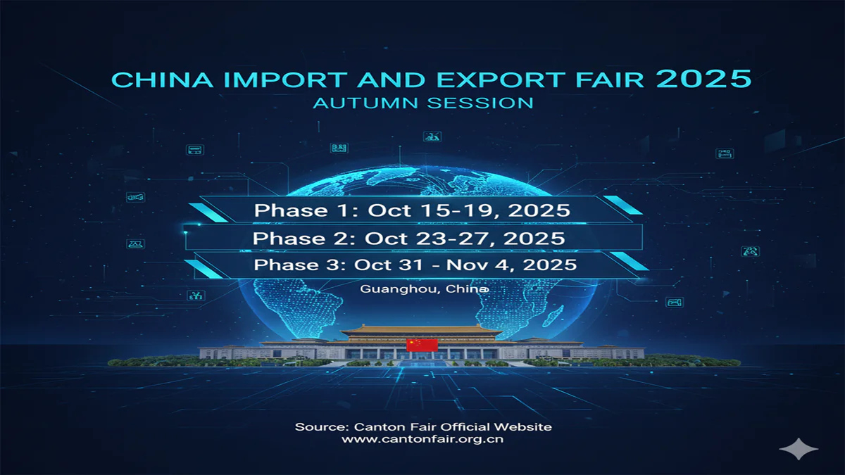 China Import And Export Fair 2025 Autumn Session Dates