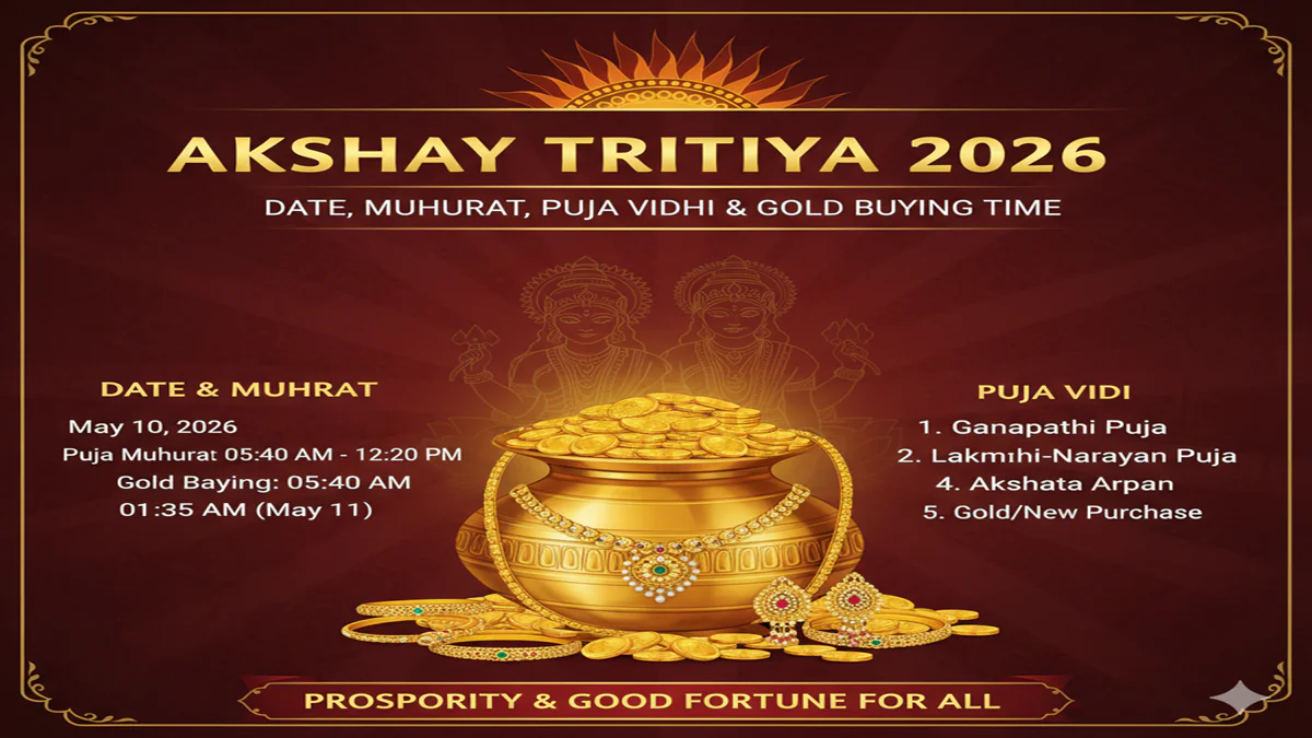Akshay Tritiya 2026: Date, Muhurat, Puja Vidhi & Gold Buying Time