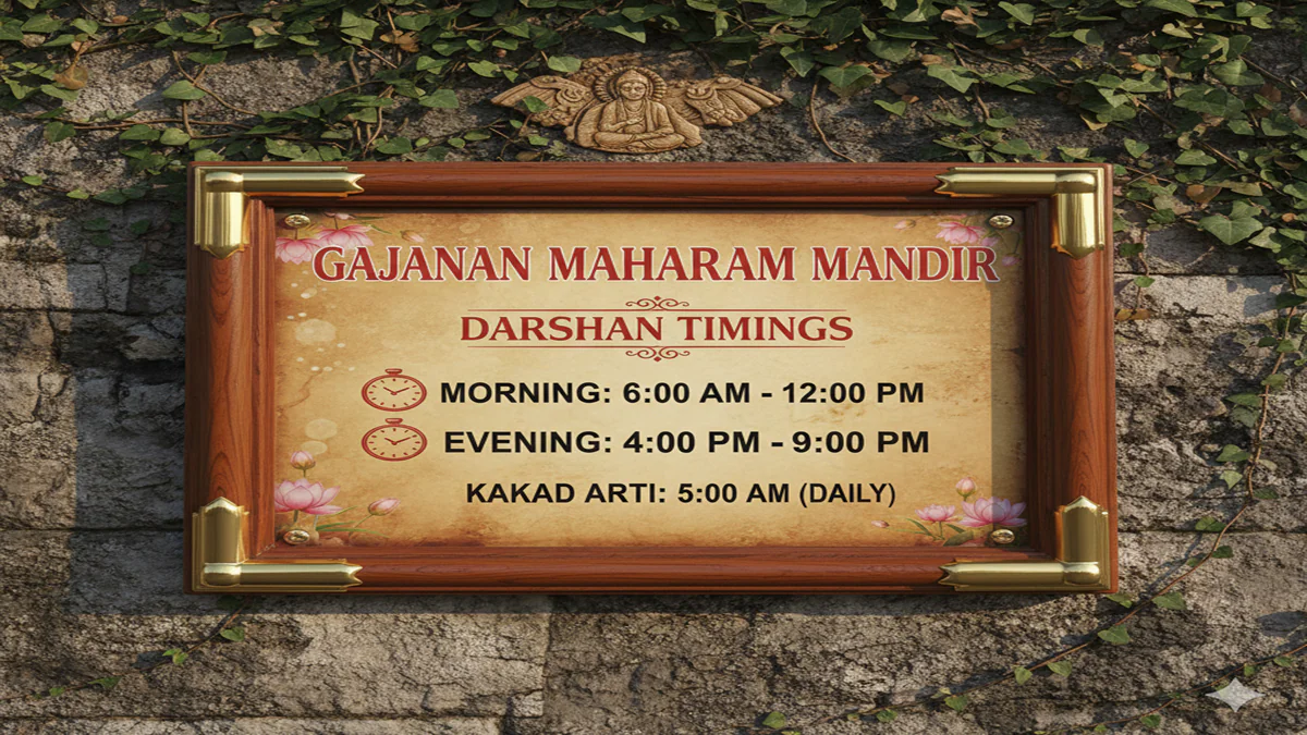 Gajanan Maharaj Darshan Timing