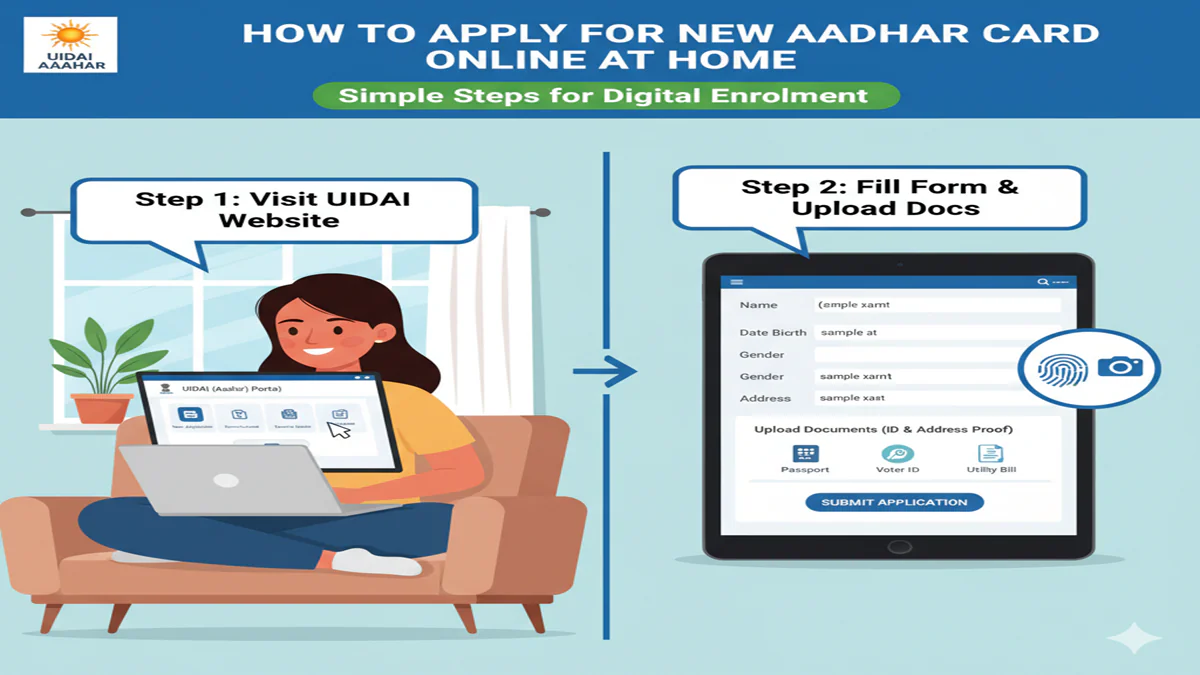 How To Apply New Aadhar Card Online At Home