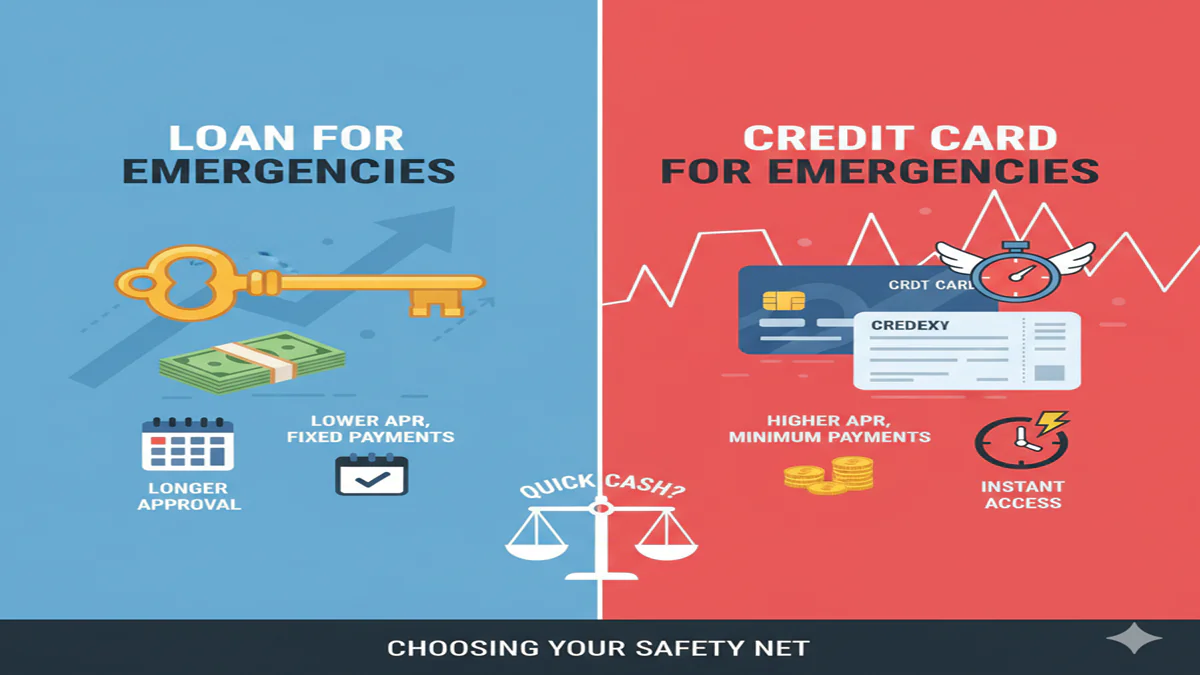 Loan Vs Credit Card For Emergency