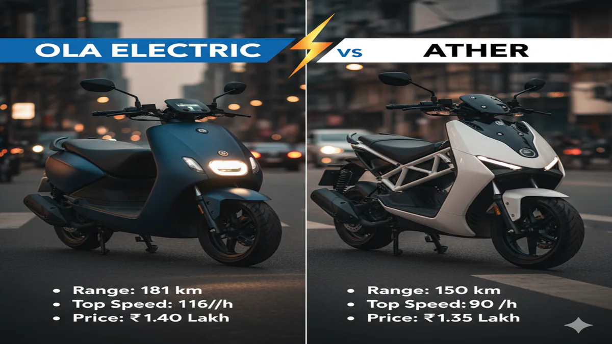 Ola Electric vs Ather comparison
