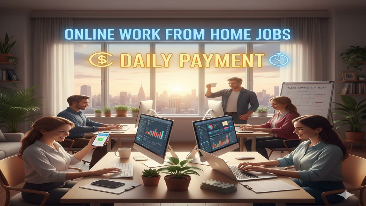 Online Work From Home Jobs Daily Payment