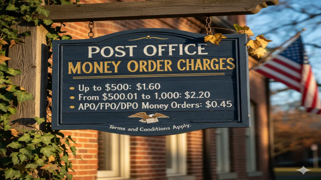 Post Office Money Order Charges