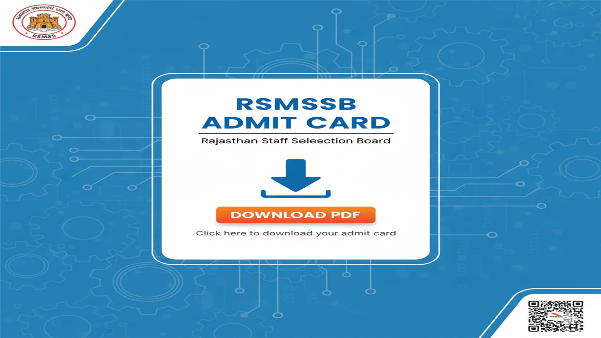 Rsmssb Admit Card Pdf Download