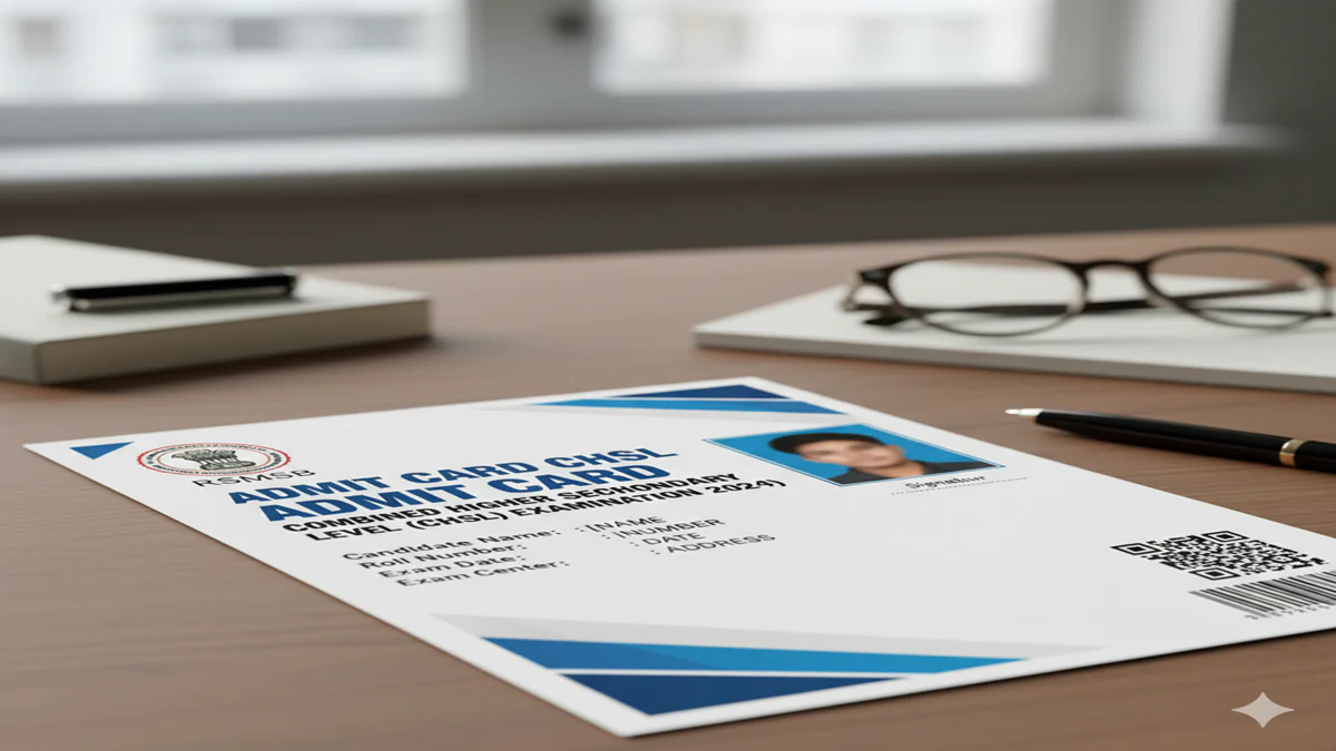 Rsmssb Chsl Admit Card