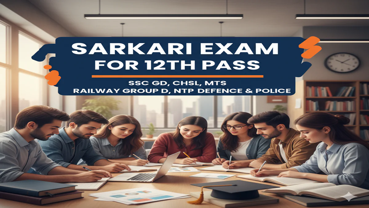 Sarkari Exam For 12th Pass