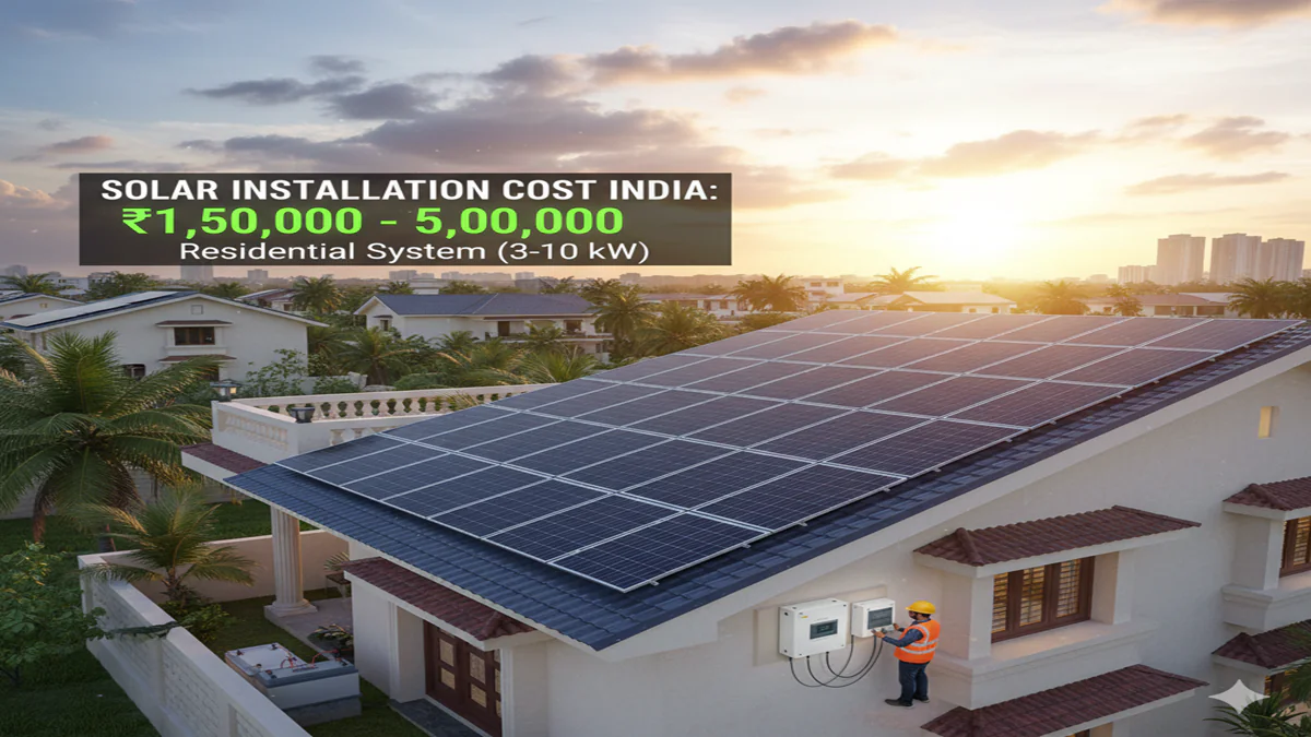 Solar Energy Installation Cost India