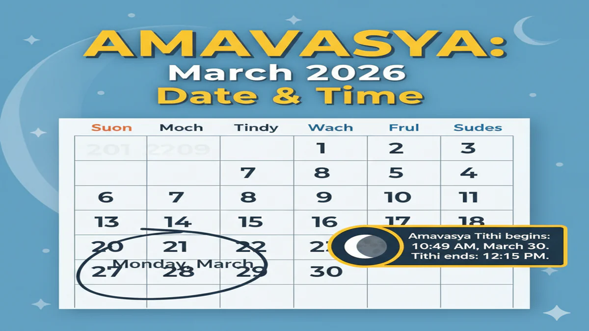 Amavasya March 2026 Date and Time